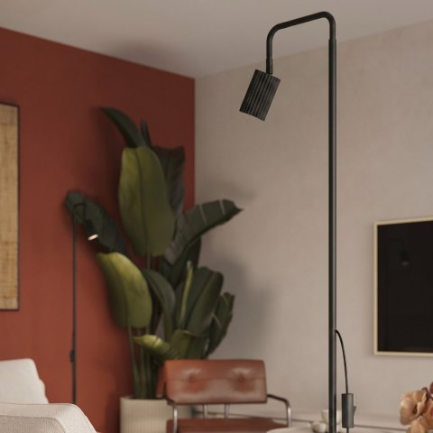 Sollux Lighting Lampa podłogowa KARBON 1 czarna