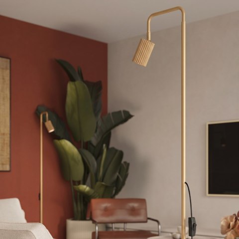 Sollux Lighting Lampa podłogowa KARBON 1 złota