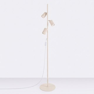 Sollux Lighting Lampa podłogowa KARBON 3 beżowa