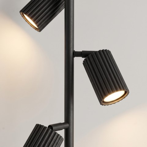 Sollux Lighting Lampa podłogowa KARBON 3 czarna