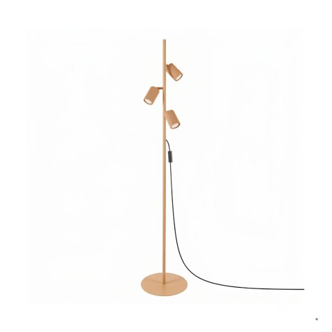 Sollux Lighting Lampa podłogowa KARBON 3 złota