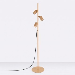 Sollux Lighting Lampa podłogowa KARBON 3 złota
