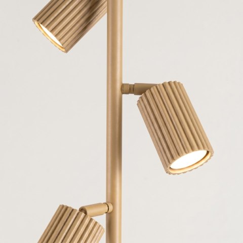 Sollux Lighting Lampa podłogowa KARBON 3 złota