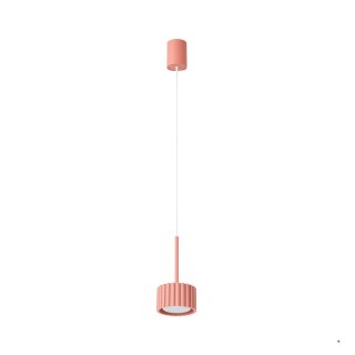 Sollux Lighting Lampa wisząca AURA 1 brzoskwiniowa Gx53