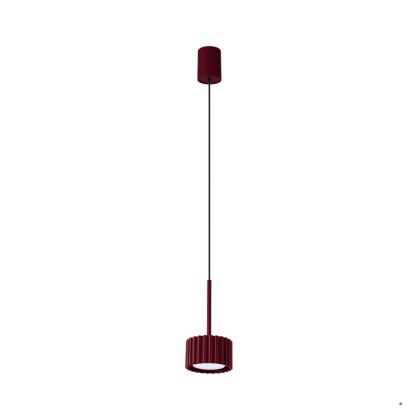 Sollux Lighting Lampa wisząca AURA 1 burgund Gx53