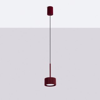 Sollux Lighting Lampa wisząca AURA 1 burgund Gx53