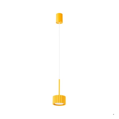 Sollux Lighting Lampa wisząca AURA 1 żółta Gx53