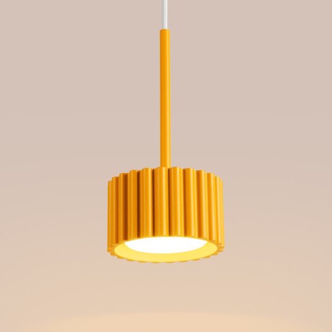 Sollux Lighting Lampa wisząca AURA 1 żółta Gx53
