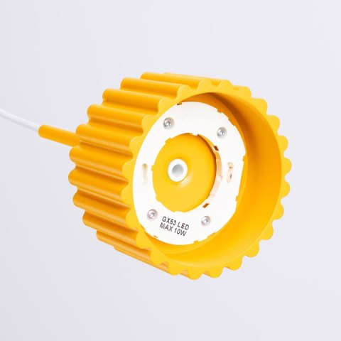 Sollux Lighting Lampa wisząca AURA 1 żółta Gx53