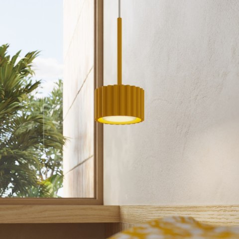 Sollux Lighting Lampa wisząca AURA 1 żółta Gx53