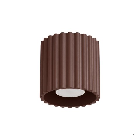 Sollux Lighting Plafon AURA 1 brązowy GU10