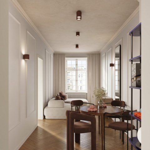 Sollux Lighting Plafon AURA 1 brązowy GU10
