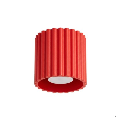 Sollux Lighting Plafon AURA 1 czerwony GU10