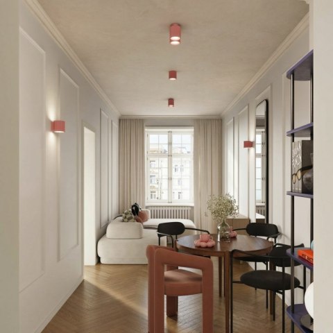 Sollux Lighting Plafon AURA 1 różowy Gx53