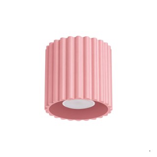 Sollux Lighting Plafon AURA 1 różowy GU10