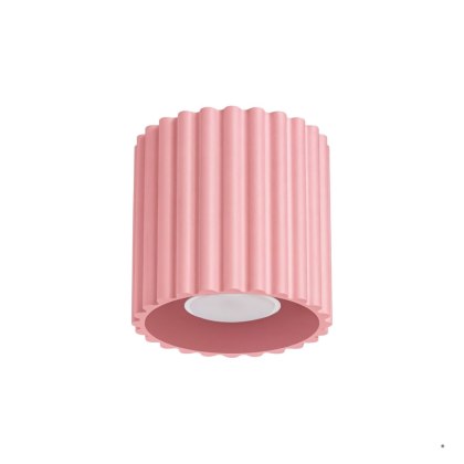 Sollux Lighting Plafon AURA 1 różowy GU10