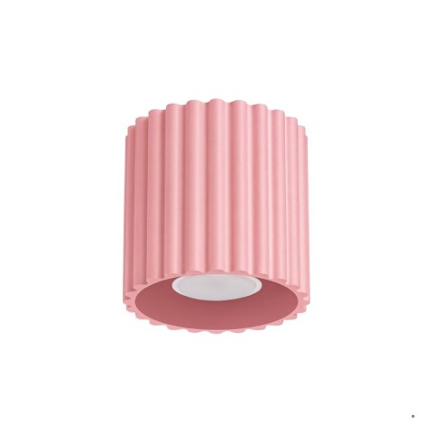 Sollux Lighting Plafon AURA 1 różowy GU10