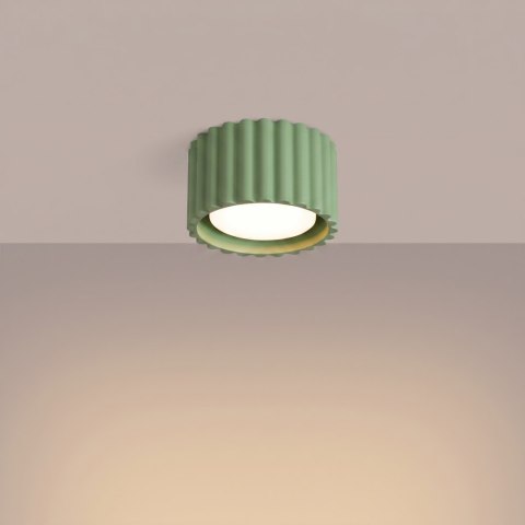 Sollux Lighting Plafon AURA 1 szałwiowy Gx53