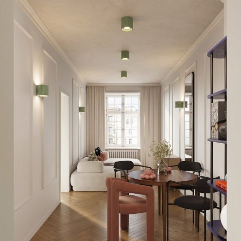 Sollux Lighting Plafon AURA 1 szałwiowy GU10