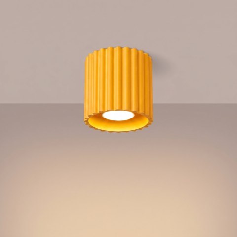 Sollux Lighting Plafon AURA 1 żółty GU10