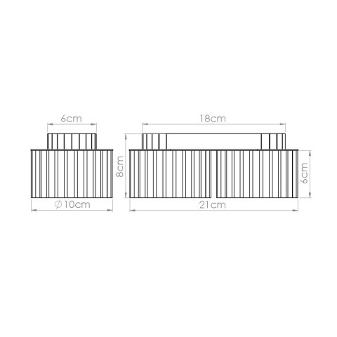 Sollux Lighting Plafon AURA 2 błękitny Gx53