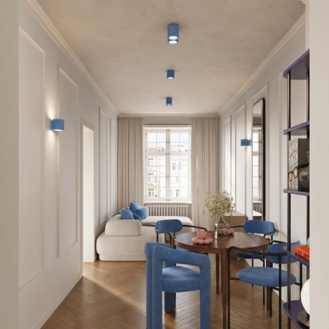 Sollux Lighting Plafon AURA 2 błękitny GU10