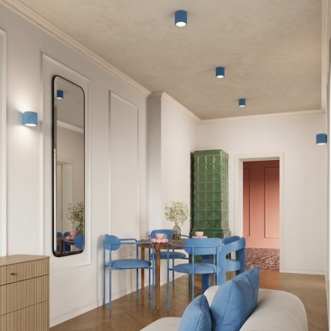 Sollux Lighting Plafon AURA 2 błękitny GU10