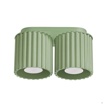 Sollux Lighting Plafon AURA 2 szałwiowy GU10
