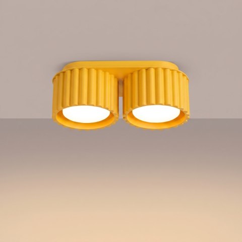 Sollux Lighting Plafon AURA 2 żółty Gx53