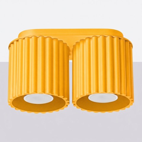 Sollux Lighting Plafon AURA 2 żółty GU10