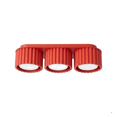Sollux Lighting Plafon AURA 3 czerwony Gx53