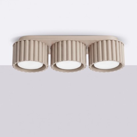 Sollux Lighting Plafon AURA 3 taupe Gx53