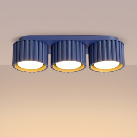 Sollux Lighting Plafon AURA 3 ultramaryna Gx53