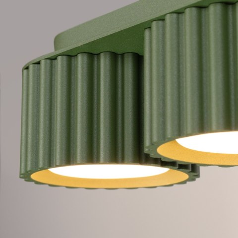 Sollux Lighting Plafon AURA 3 zielony oliwkowy Gx53