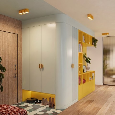 Sollux Lighting Plafon AURA 3 żółty Gx53