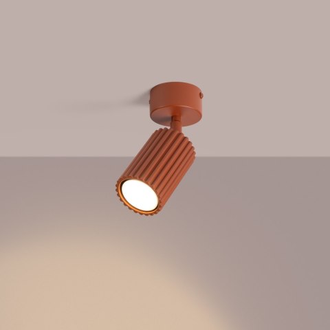 Sollux Lighting Plafon KARBON 1 ochra czerwona