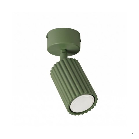 Sollux Lighting Plafon KARBON 1 zielona oliwka