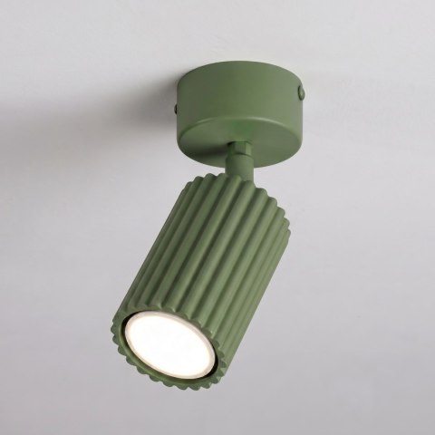 Sollux Lighting Plafon KARBON 1 zielona oliwka