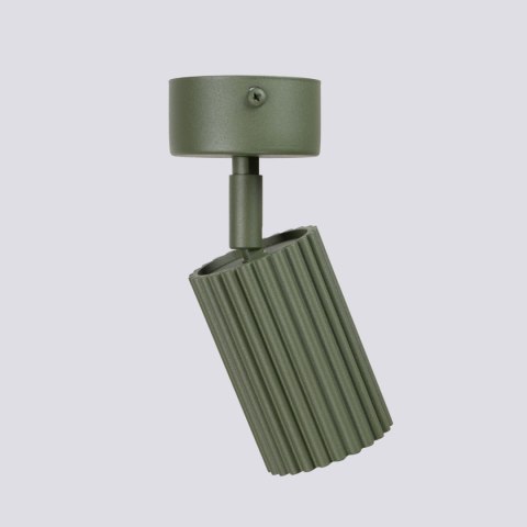 Sollux Lighting Plafon KARBON 1 zielona oliwka