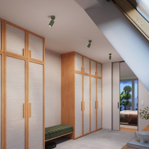 Sollux Lighting Plafon KARBON 1 zielona oliwka