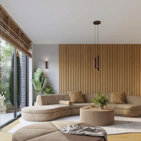 Sollux Lighting Kinkiet KARBON 20 brązowy