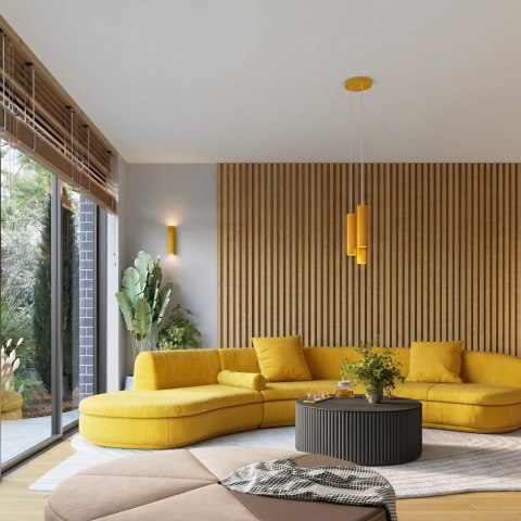 Sollux Lighting Kinkiet KARBON 20 żółty