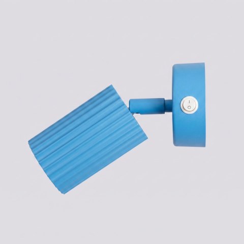 Sollux Lighting Kinkiet KARBON błękitny z włącznikiem