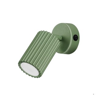 Sollux Lighting Kinkiet KARBON szałwiowy z włącznikiem
