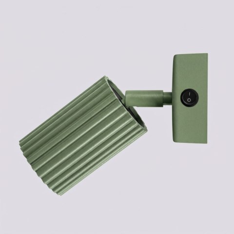 Sollux Lighting Kinkiet KARBON szałwiowy z włącznikiem