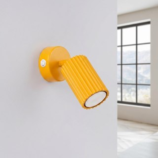 Sollux Lighting Kinkiet KARBON żółty z włącznikiem