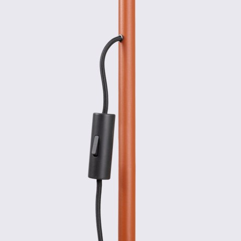Sollux Lighting Lampa podłogowa KARBON 1 ochra czerwona