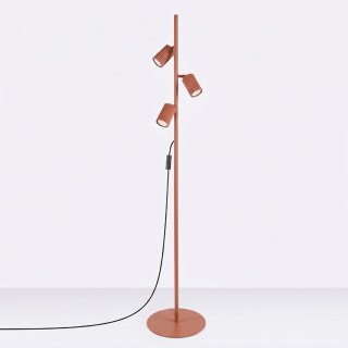 Sollux Lighting Lampa podłogowa KARBON 3 ochra czerwona
