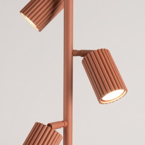 Sollux Lighting Lampa podłogowa KARBON 3 ochra czerwona