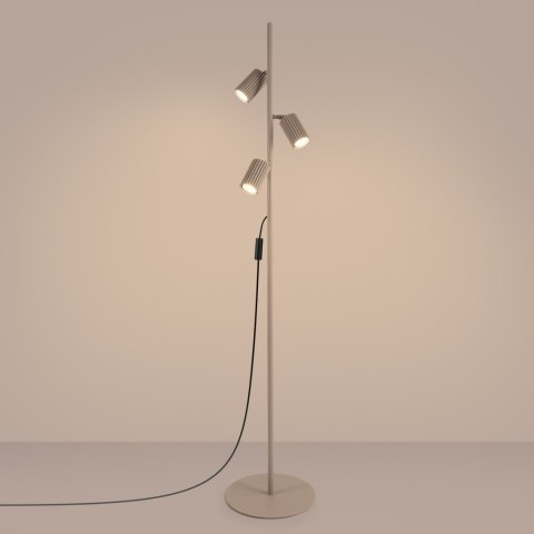 Sollux Lighting Lampa podłogowa KARBON 3 taupe